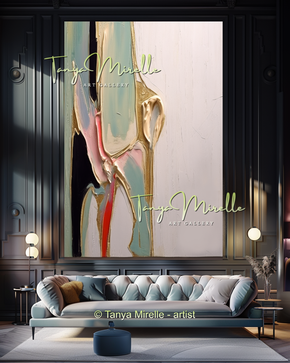 {{ product.title }} canvas artwork by Tanya Mirelle – modern wall decor – original artwork for home, living room, office, or gallery