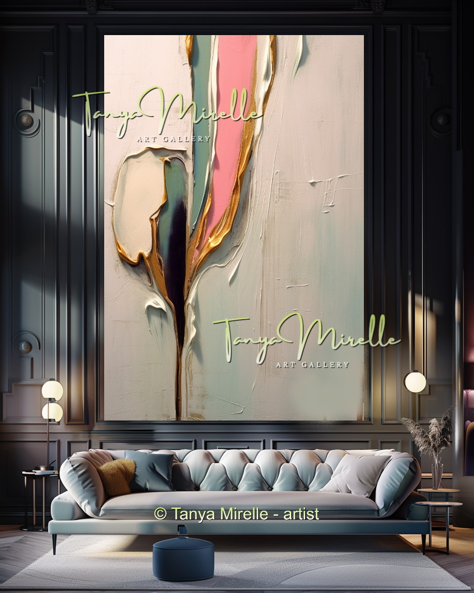 {{ product.title }} canvas artwork by Tanya Mirelle – modern wall decor – original artwork for home, living room, office, or gallery