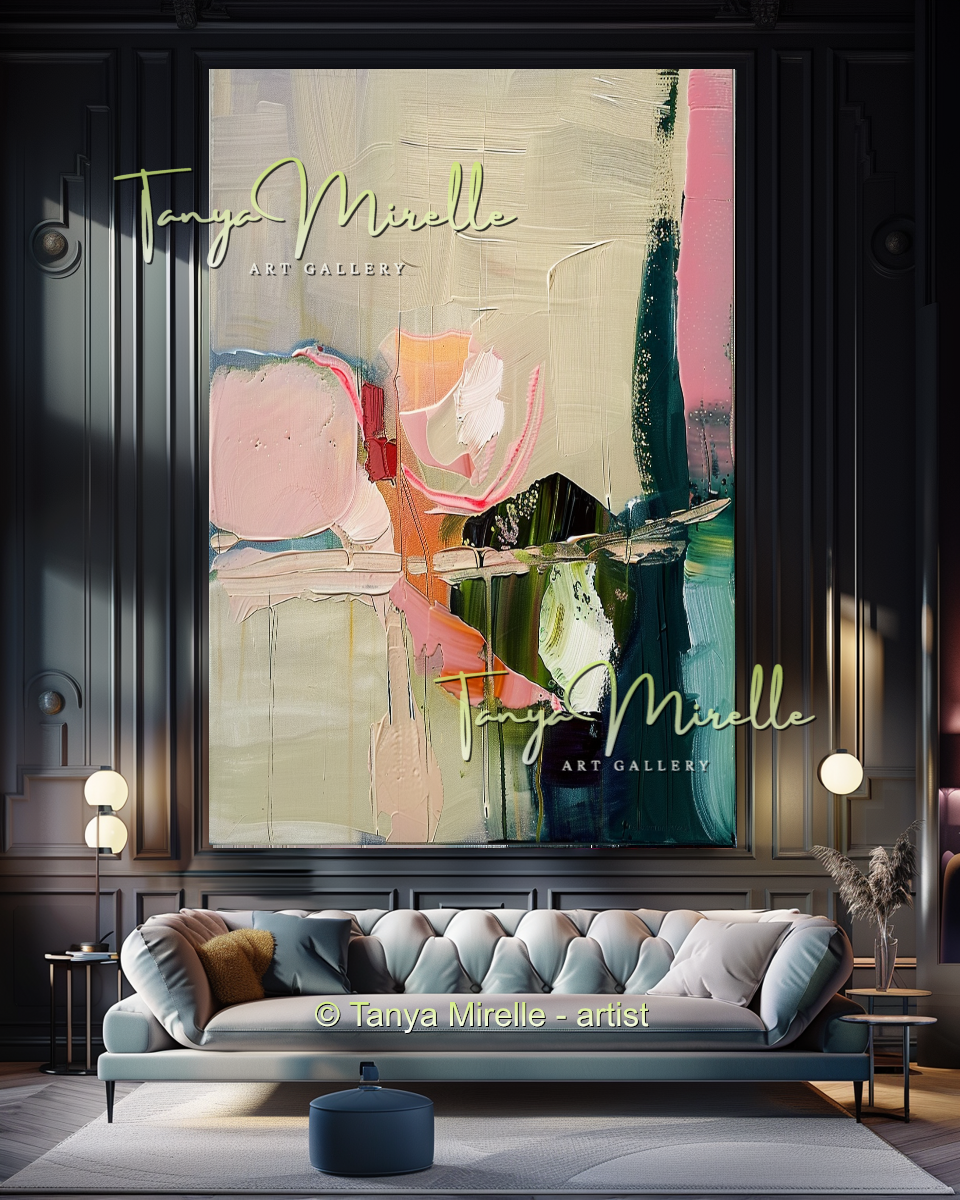 {{ product.title }} canvas artwork by Tanya Mirelle – modern wall decor – original artwork for home, living room, office, or gallery