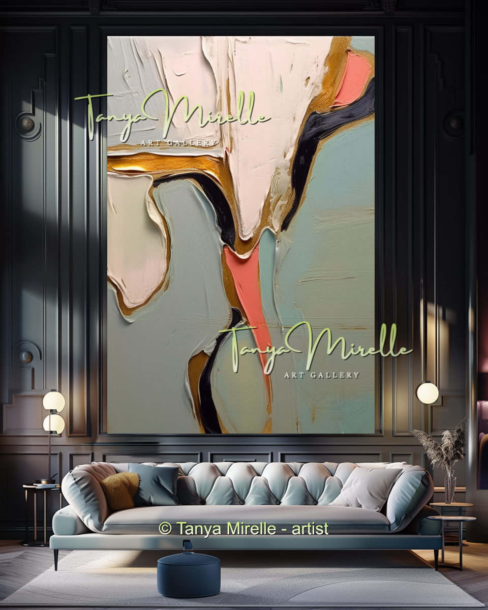 {{ product.title }} canvas artwork by Tanya Mirelle – modern wall decor – original artwork for home, living room, office, or gallery