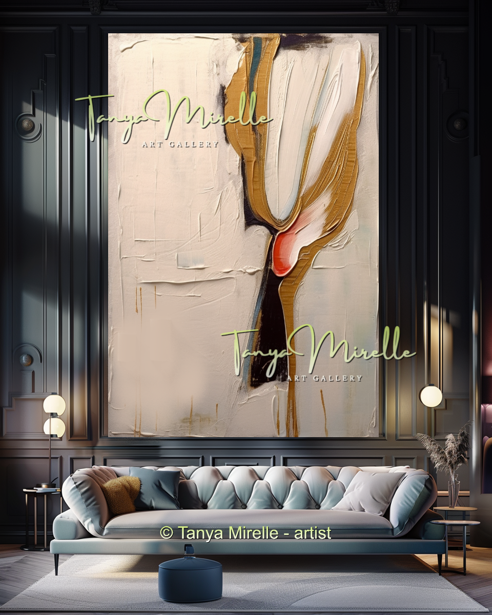 {{ product.title }} canvas artwork by Tanya Mirelle – modern wall decor – original artwork for home, living room, office, or gallery