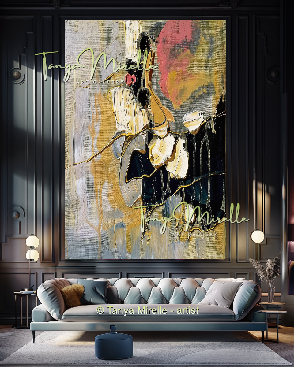 {{ product.title }} canvas artwork by Tanya Mirelle – modern wall decor – original artwork for home, living room, office, or gallery