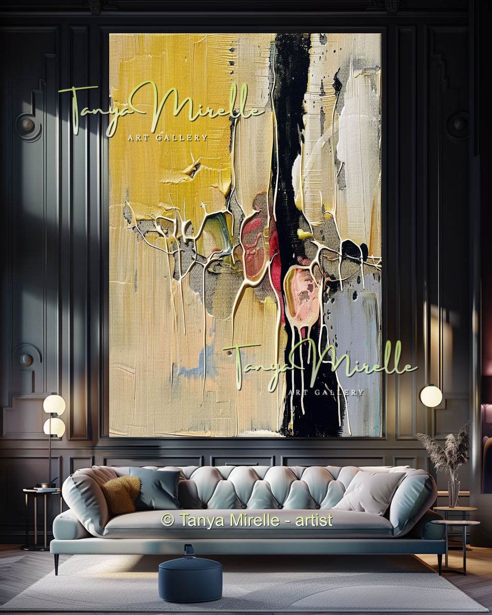 {{ product.title }} canvas artwork by Tanya Mirelle – modern wall decor – original artwork for home, living room, office, or gallery