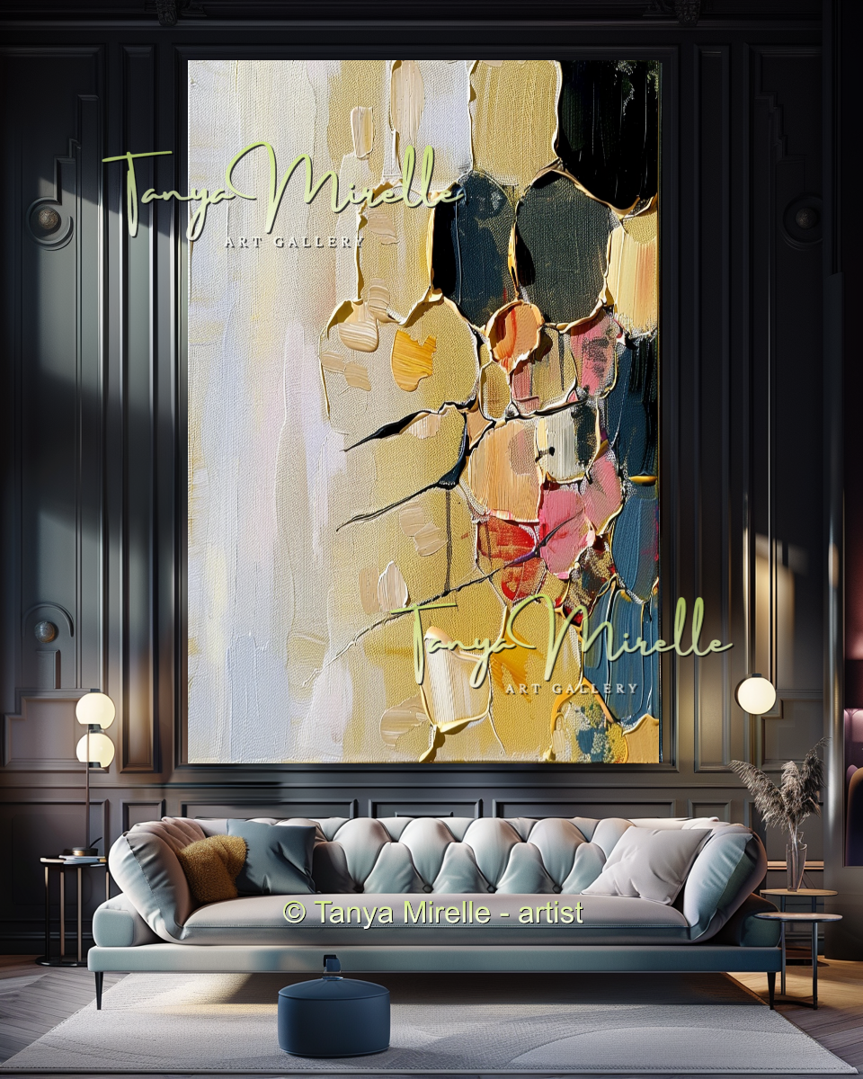 {{ product.title }} canvas artwork by Tanya Mirelle – modern wall decor – original artwork for home, living room, office, or gallery