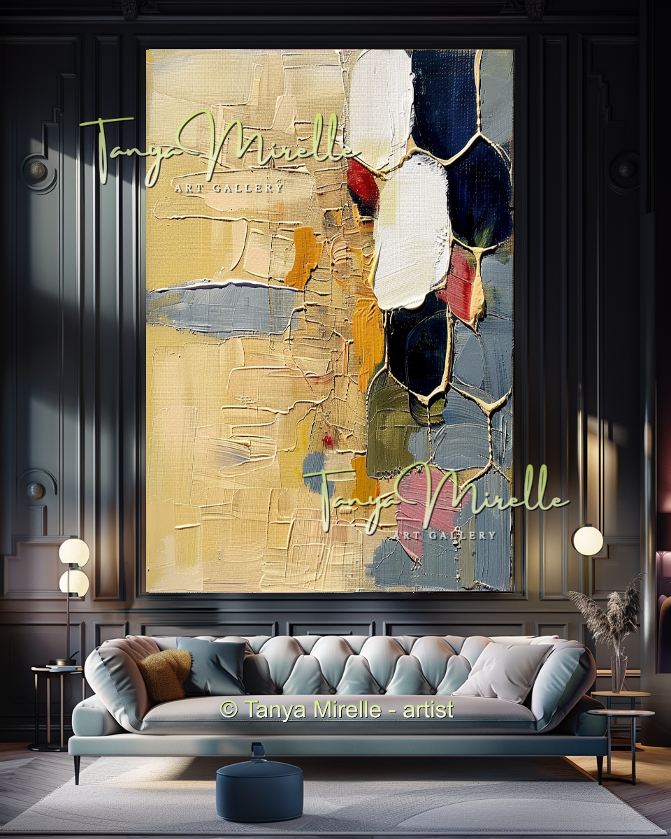 {{ product.title }} canvas artwork by Tanya Mirelle – modern wall decor – original artwork for home, living room, office, or gallery