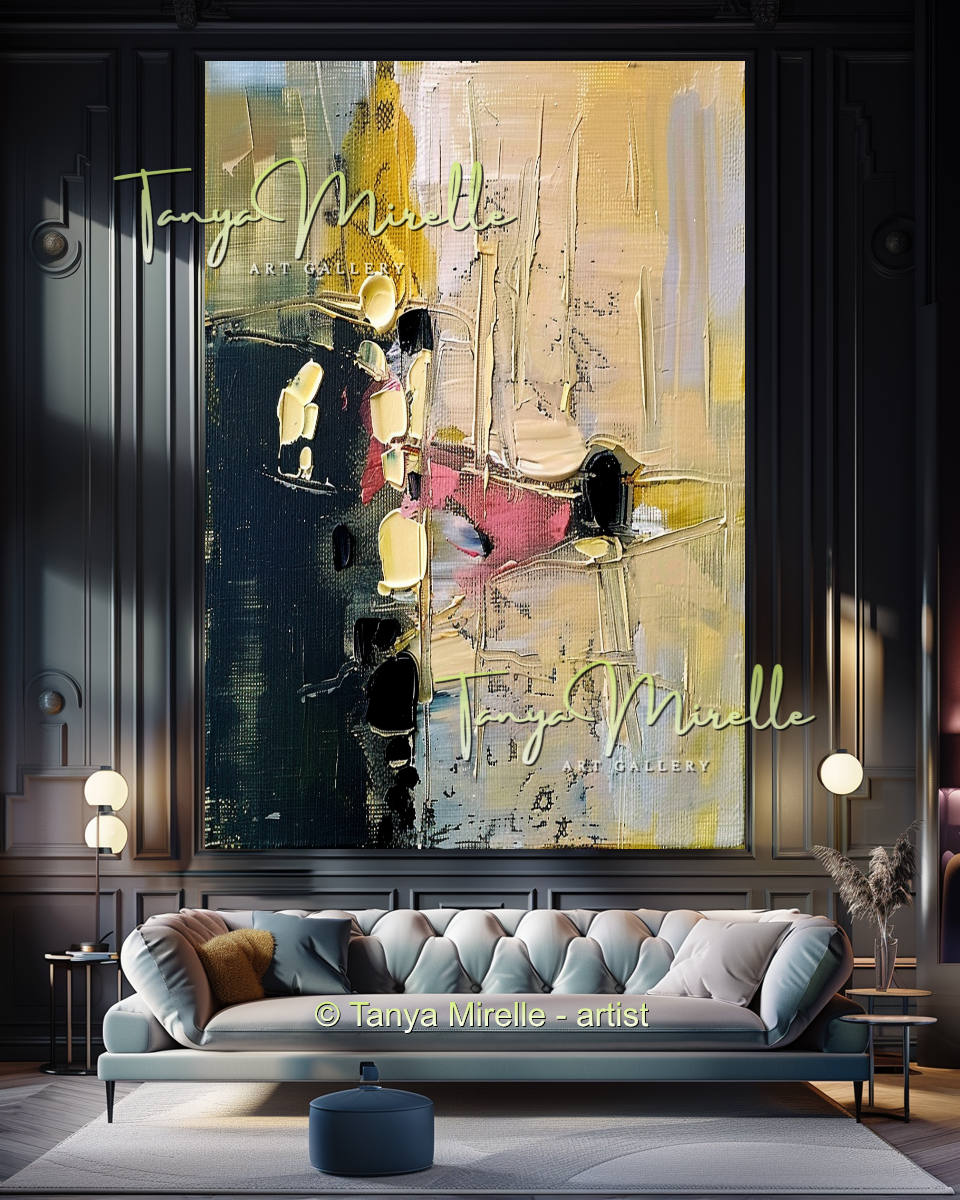 {{ product.title }} canvas artwork by Tanya Mirelle – modern wall decor – original artwork for home, living room, office, or gallery