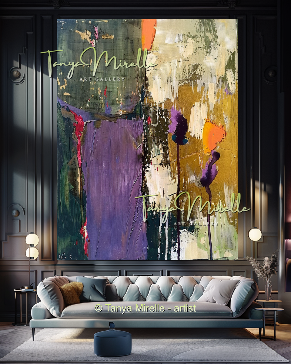 {{ product.title }} canvas artwork by Tanya Mirelle – modern wall decor – original artwork for home, living room, office, or gallery