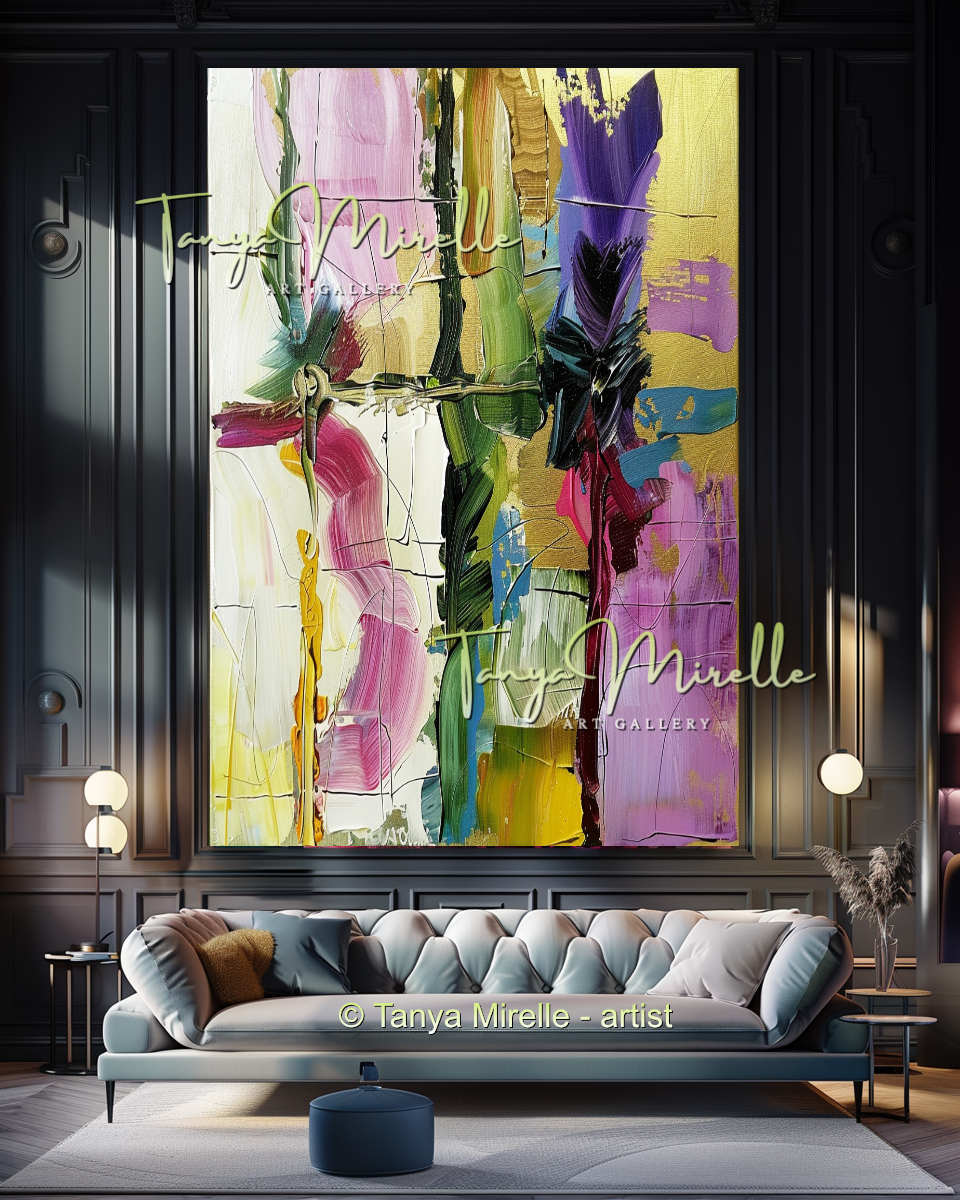 {{ product.title }} canvas artwork by Tanya Mirelle – modern wall decor – original artwork for home, living room, office, or gallery