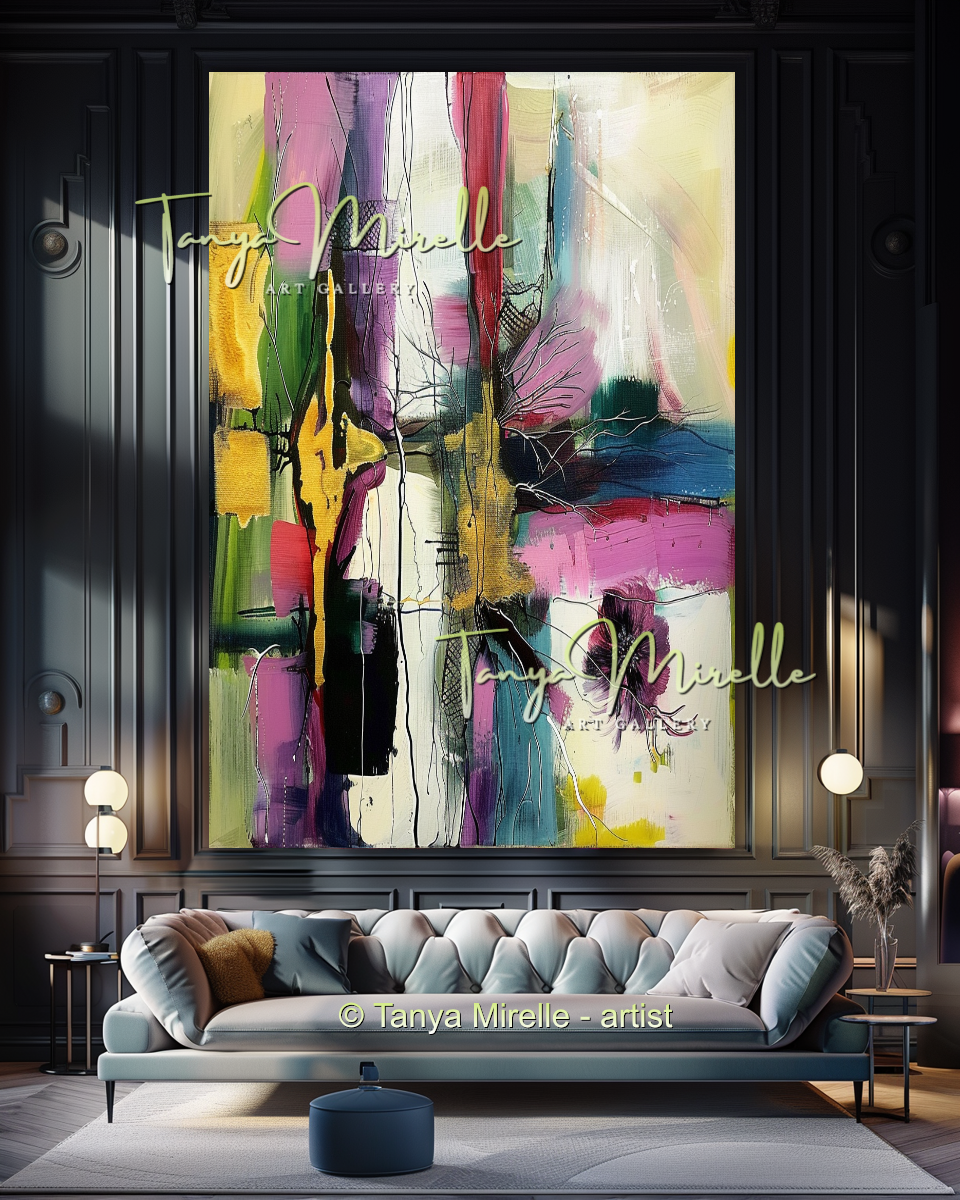 {{ product.title }} canvas artwork by Tanya Mirelle – modern wall decor – original artwork for home, living room, office, or gallery