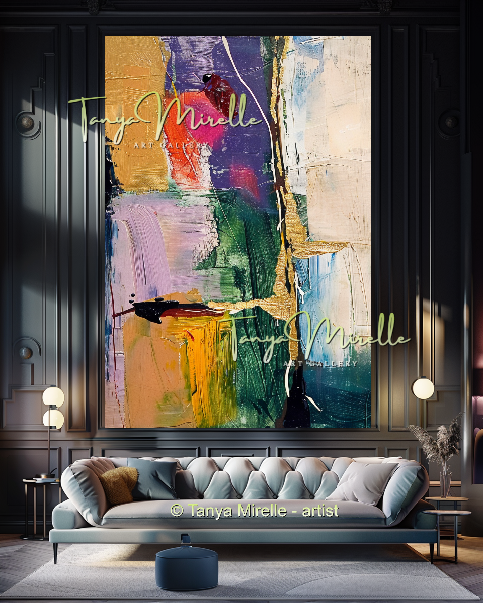 {{ product.title }} canvas artwork by Tanya Mirelle – modern wall decor – original artwork for home, living room, office, or gallery