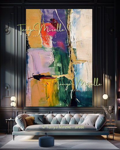 Bold Abstract Impasto Painting - Modern Wall Art #165