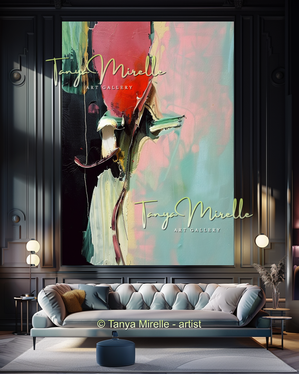 {{ product.title }} canvas artwork by Tanya Mirelle – modern wall decor – original artwork for home, living room, office, or gallery