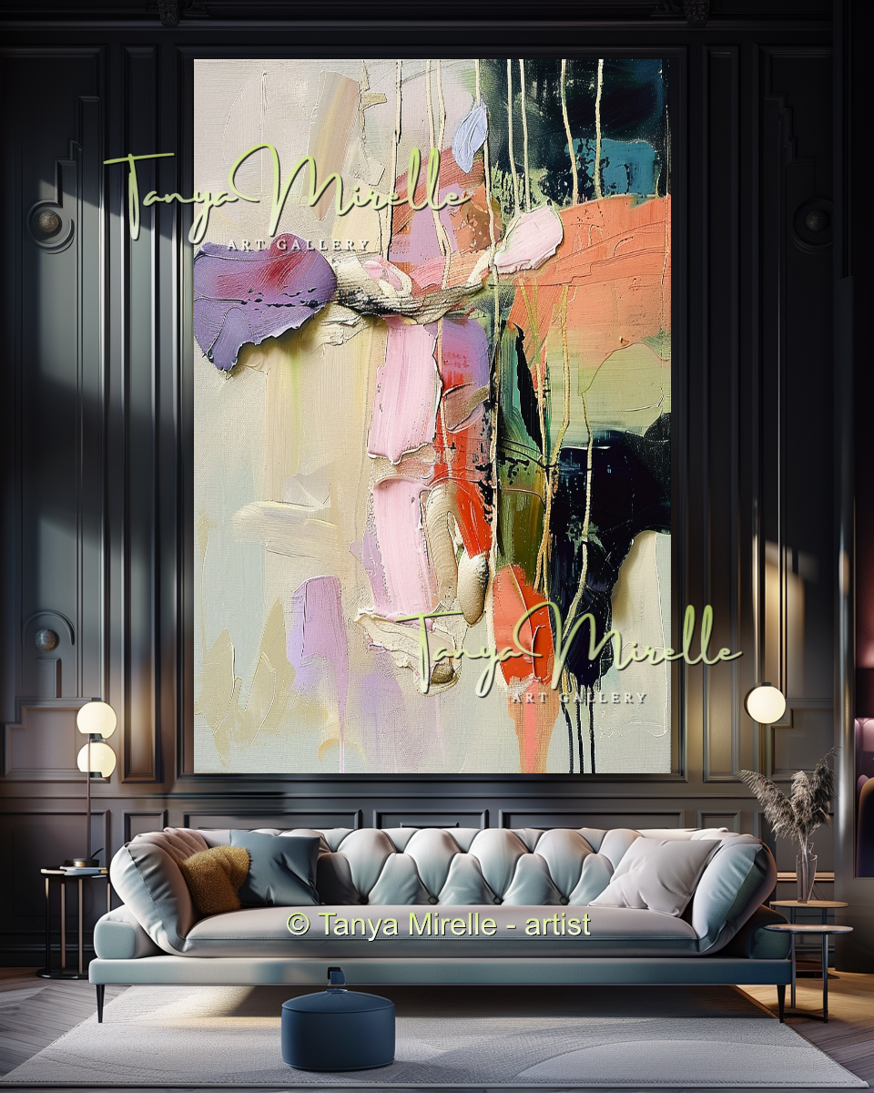{{ product.title }} canvas artwork by Tanya Mirelle – modern wall decor – original artwork for home, living room, office, or gallery