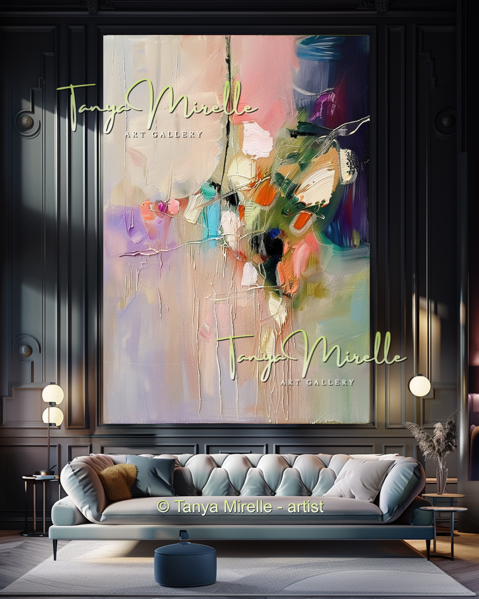 {{ product.title }} canvas artwork by Tanya Mirelle – modern wall decor – original artwork for home, living room, office, or gallery