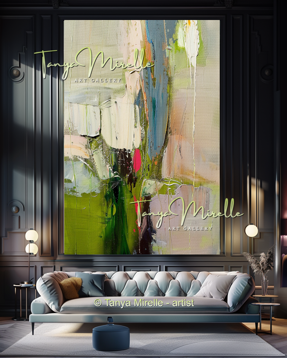 {{ product.title }} canvas artwork by Tanya Mirelle – modern wall decor – original artwork for home, living room, office, or gallery