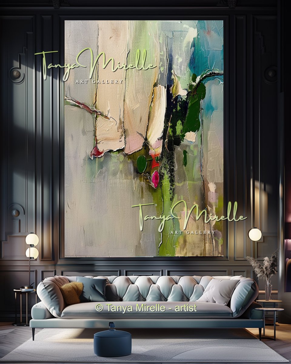 {{ product.title }} canvas artwork by Tanya Mirelle – modern wall decor – original artwork for home, living room, office, or gallery