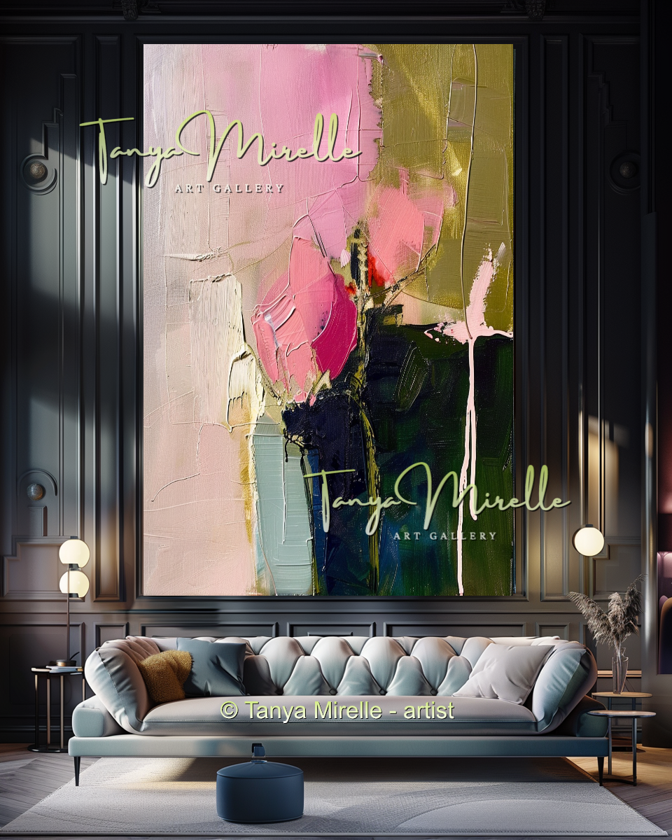 {{ product.title }} canvas artwork by Tanya Mirelle – modern wall decor – original artwork for home, living room, office, or gallery