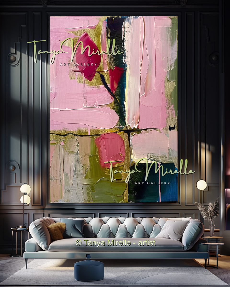 {{ product.title }} canvas artwork by Tanya Mirelle – modern wall decor – original artwork for home, living room, office, or gallery