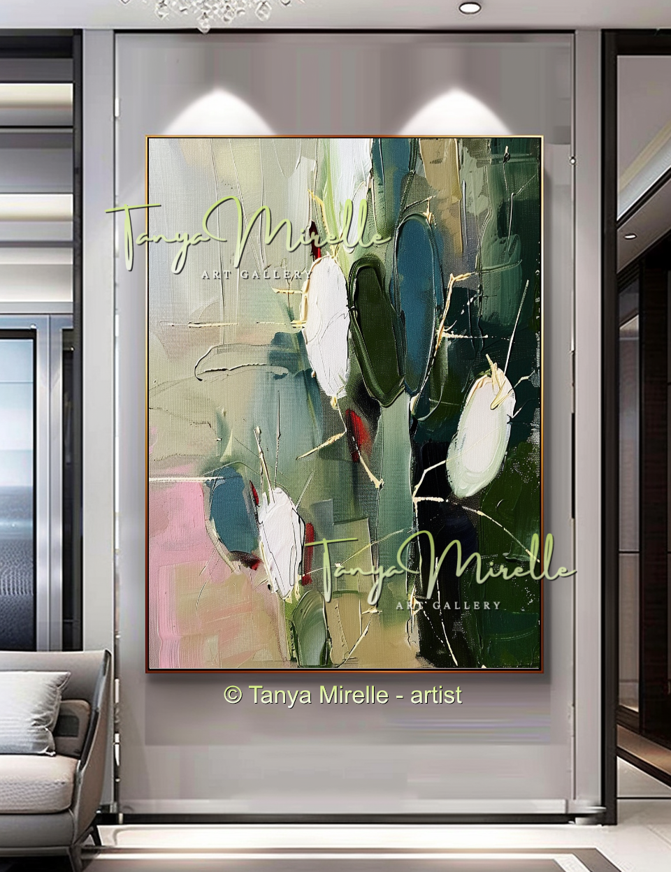 {{ product.title }} canvas artwork by Tanya Mirelle – modern wall decor – original artwork for home, living room, office, or gallery