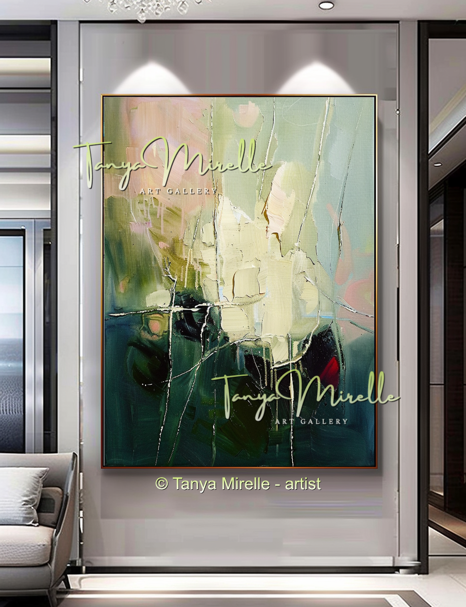 {{ product.title }} canvas artwork by Tanya Mirelle – modern wall decor – original artwork for home, living room, office, or gallery
