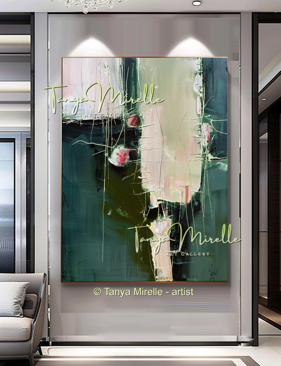 {{ product.title }} canvas artwork by Tanya Mirelle – modern wall decor – original artwork for home, living room, office, or gallery