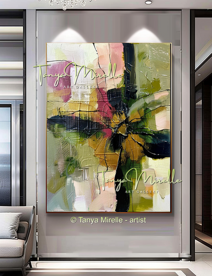 Palette Knife Abstract Oil Painting, Large Canvas Art #253