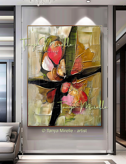 Palette Knife Abstract Oil Painting, Large Canvas Art #253