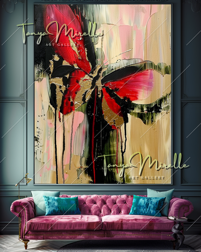 Original Impasto Oil Painting, Contemporary Abstract Art #352