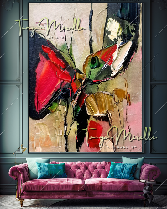 Original Impasto Oil Painting, Contemporary Abstract Art #352