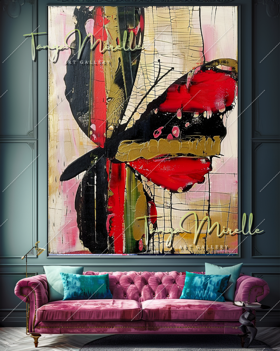 Original Impasto Oil Painting, Contemporary Abstract Art #352