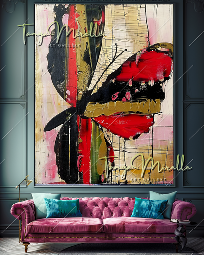 Original Impasto Oil Painting, Contemporary Abstract Art #352
