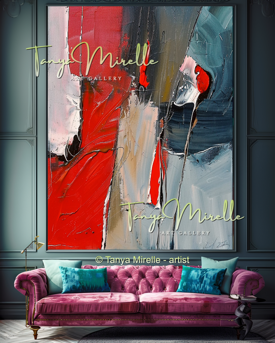 {{ product.title }} canvas artwork by Tanya Mirelle – modern wall decor – original artwork for home, living room, office, or gallery