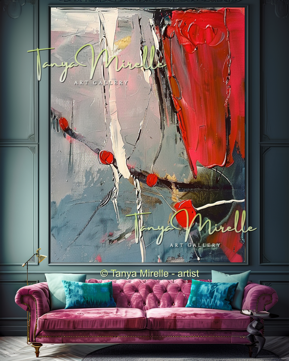 {{ product.title }} canvas artwork by Tanya Mirelle – modern wall decor – original artwork for home, living room, office, or gallery