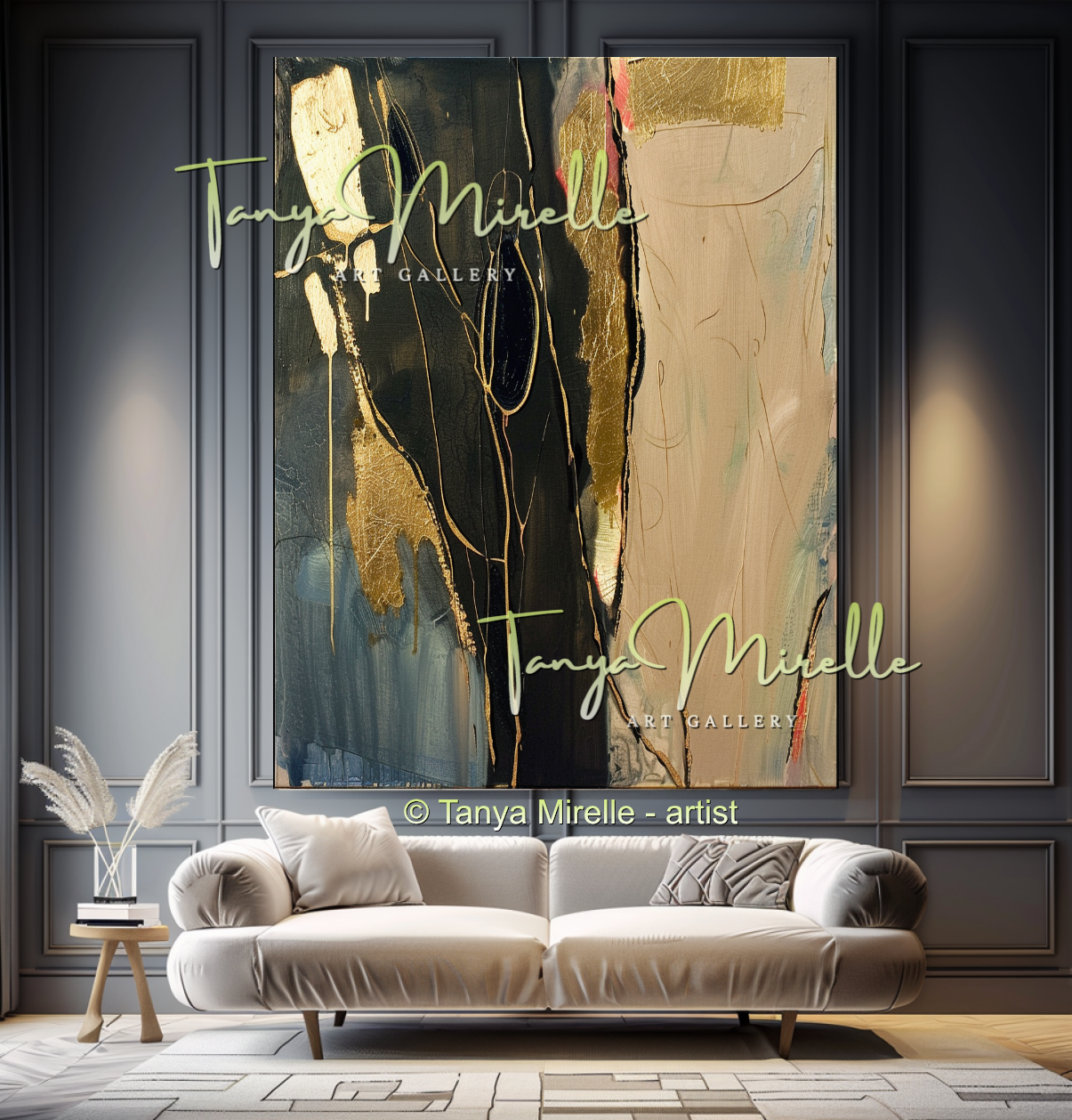 Large Modern Textured Impasto Canvas for Interiors #339
