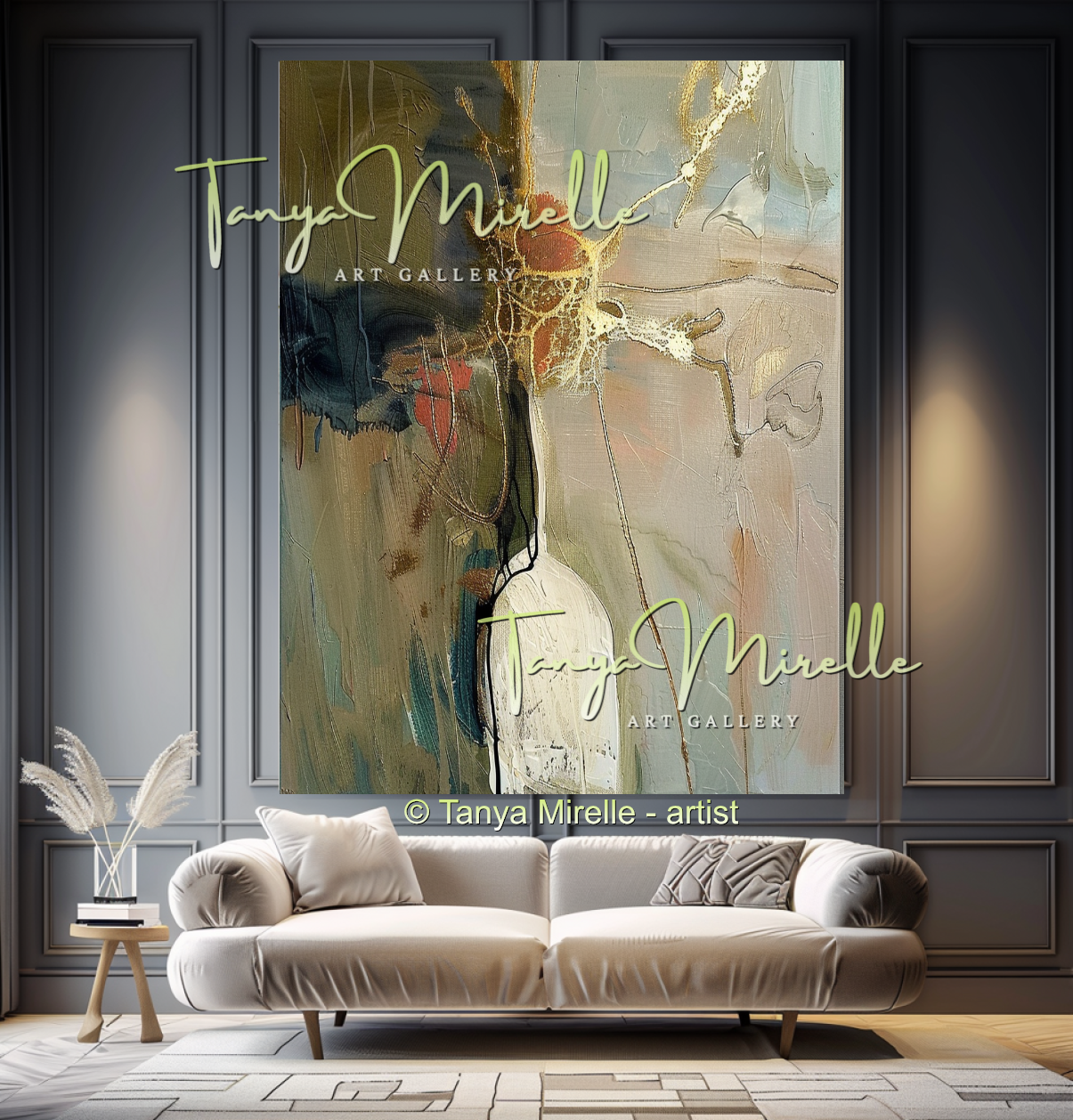 {{ product.title }} canvas artwork by Tanya Mirelle – modern wall decor – original artwork for home, living room, office, or gallery