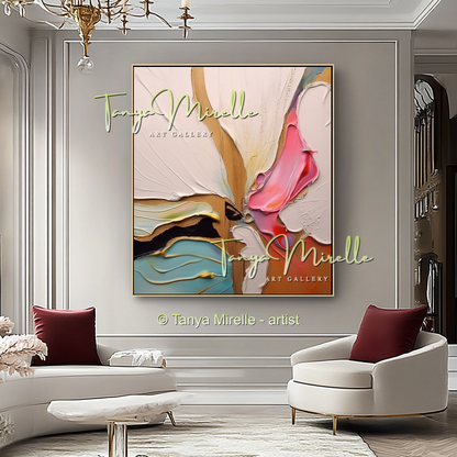 Large Textured Abstract Wall Art, Original Oil Painting #232