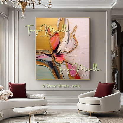 Large Textured Abstract Wall Art, Original Oil Painting #232